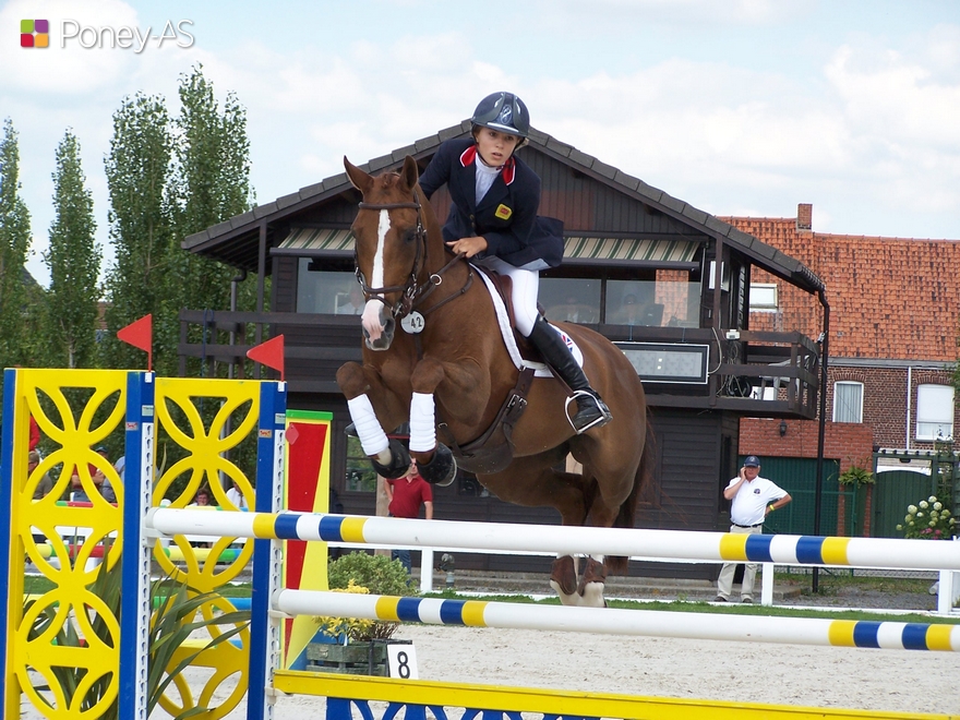 Jessica a disputé ses premiers championnats d'Europe à 13 ans. C'était à Moorsele en Belgique, en 2009 - ph. Poney As
