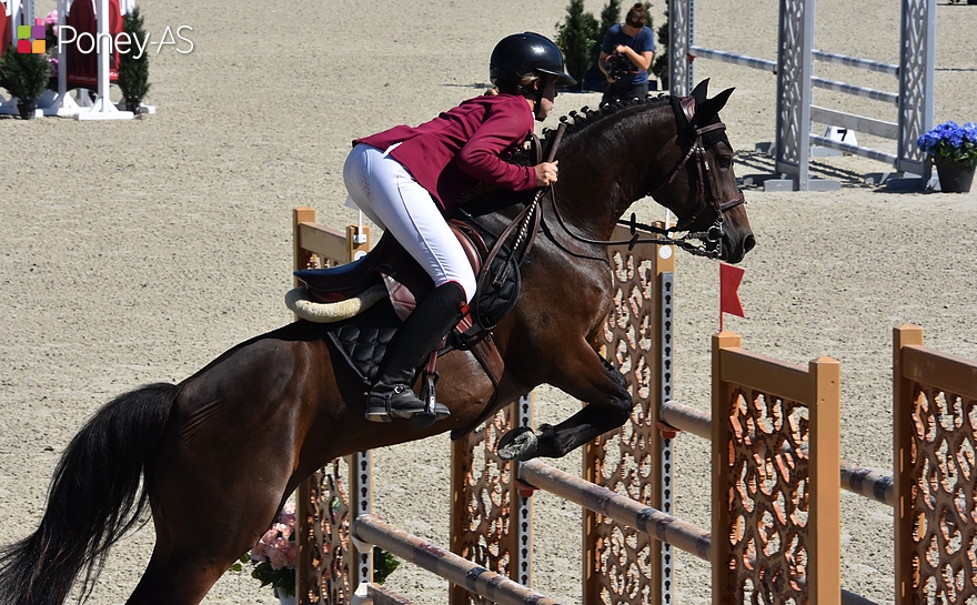 Jaya du Verdon est sacrée vice-championne des 6 ans D avec Sarah Sainson – ph. Poney As