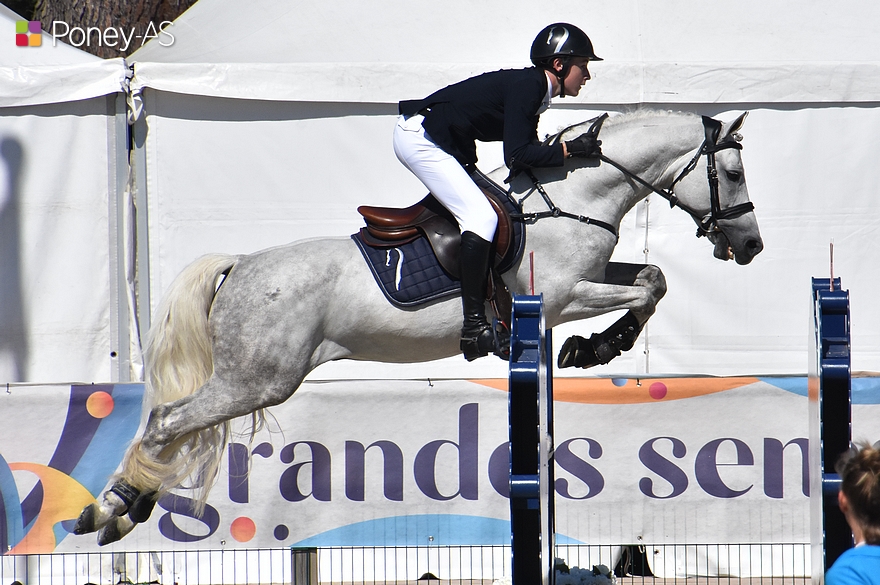 Avec un total de 4 points, I Am Leam Menhir est 4e sous la selle de Nolann Ruyault – ph. Poney As