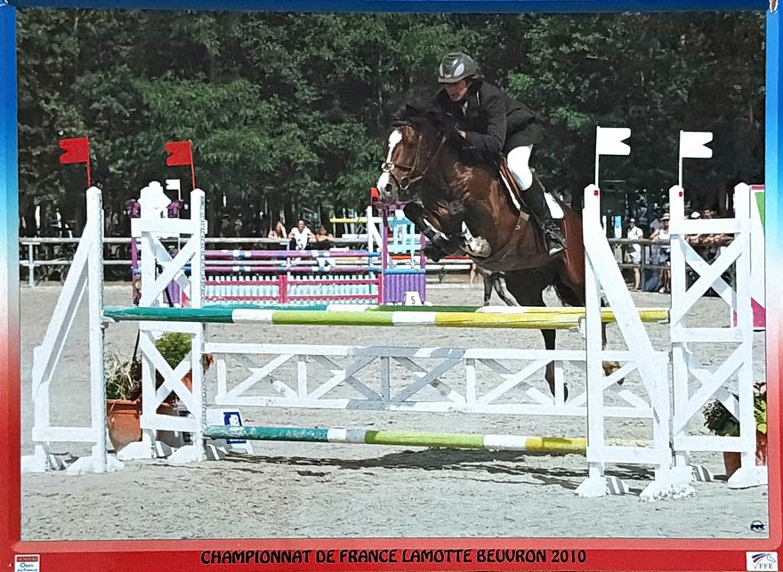 Hélios Love de Cé et Abel, le fils d'Emmanuelle Rabillon, aux championnats de France de 2010 - ph. PSV