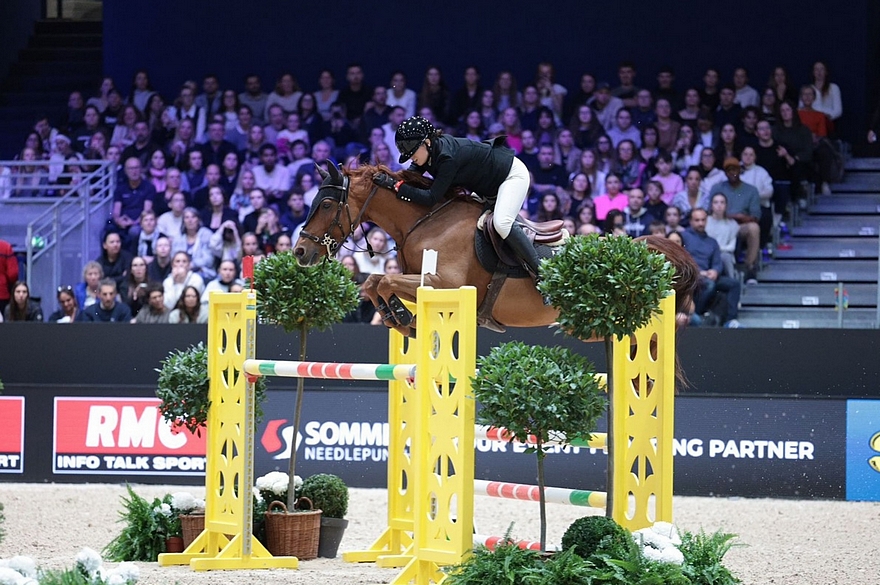 Fantho de l'Étape, par Flipper de l'Etape, 3e de la finale du CSI PJT de Mechelen en 2025, gagnant en Grand Prix de CSIP, IPO 166/25 – ph. PSV