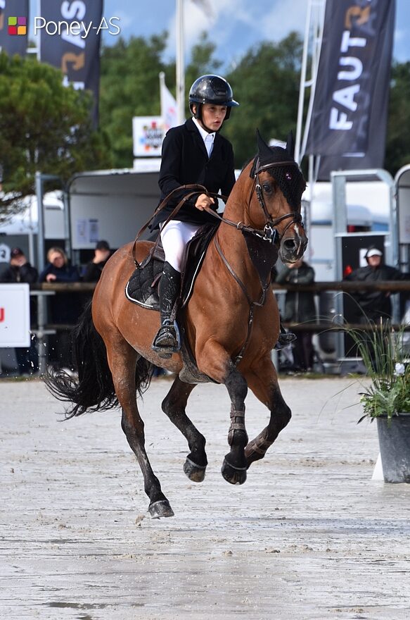 Baptiste Bougault et Blue Bird du Lin, sans faute, s’adjugent le Grand Prix As Excellence d'Unieux – ph. Poney As