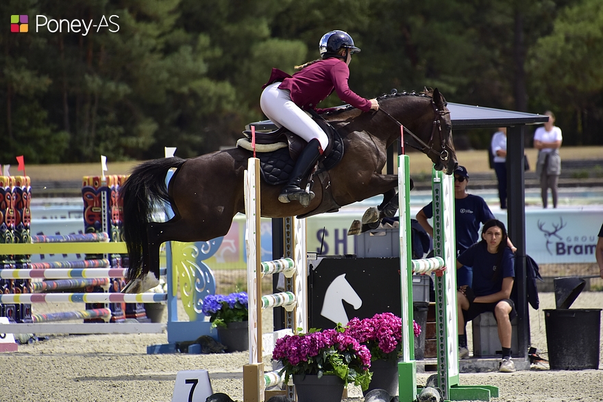 La championne de France était montée par Sarah Sainson - ph. Poney As