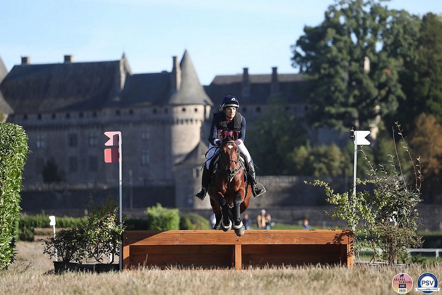 Sous la selle de son éleveuse Morgane Mazoyer, M’Moi d’Un Jour s’est offert le titre de champion de France des 4 ans à Pompadour - ph. PSV