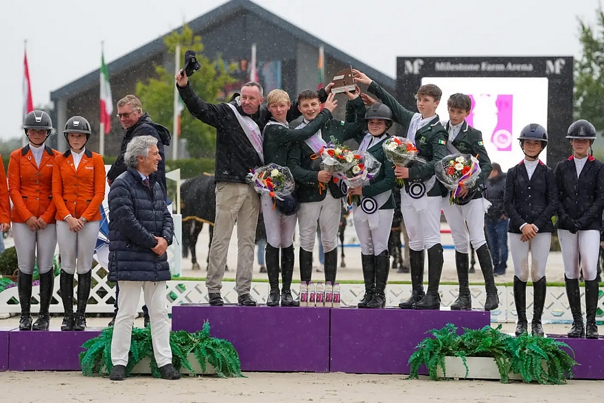 Trois ans après leur dernier succès dans la finale de la Coupe des nations, les Irlandais renouent avec la victoire à Kronenberg. - ph. Horse Sport Ireland