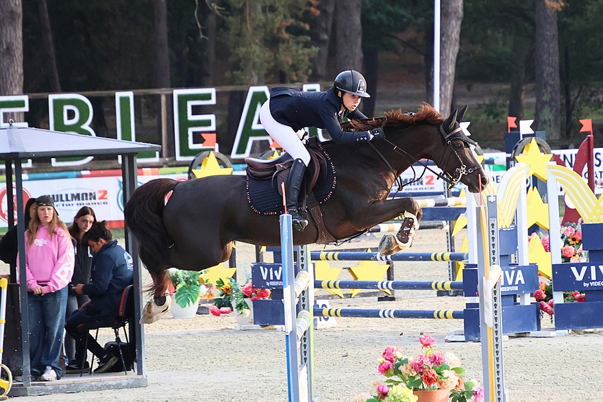 Chloé Calcus et Galinette du Châtelet, membres de l'équipe de France des derniers championnats d'Europe, se classent 3e de ce Grand Prix - ph. S. Febvet